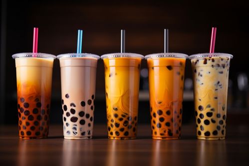 自制的珍珠奶茶飲品攝影圖片 創(chuàng)意海報(bào)